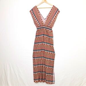 Forever 21 bohemian multi colored maxi dress